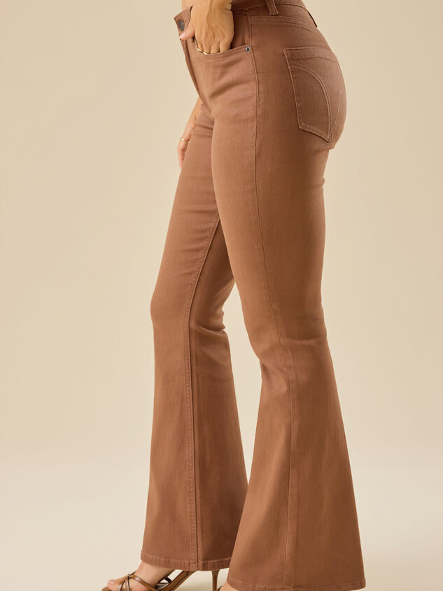 Ariella High Rise Flare Jeans Detail 3 - TULLABEE