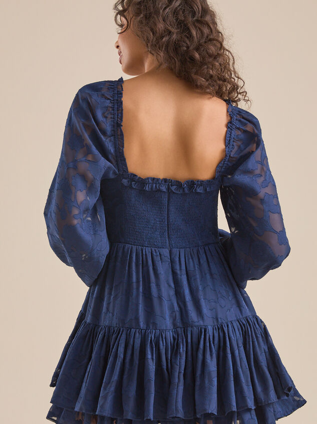 Clairyn Tiered Mini Dress Detail 6 - TULLABEE