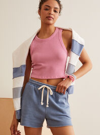 Renew Fleece Shorts Detail 6 - TULLABEE