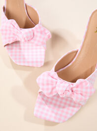 Elyzza Fabric Bow Kitten Heel Detail 2 - TULLABEE