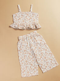 Kayli Wildflower Tank and Pant Set by Rylee + Cru Detail 3 - TULLABEE