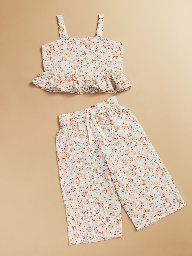 Kayli Wildflower Tank and Pant Set by Rylee + Cru Detail 3 - TULLABEE