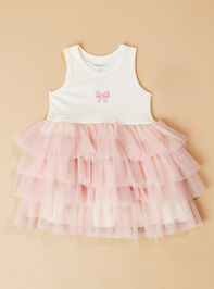 Blythe Pink Bow Toddler Dress - TULLABEE