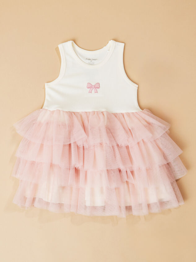 Blythe Pink Bow Toddler Dress - TULLABEE