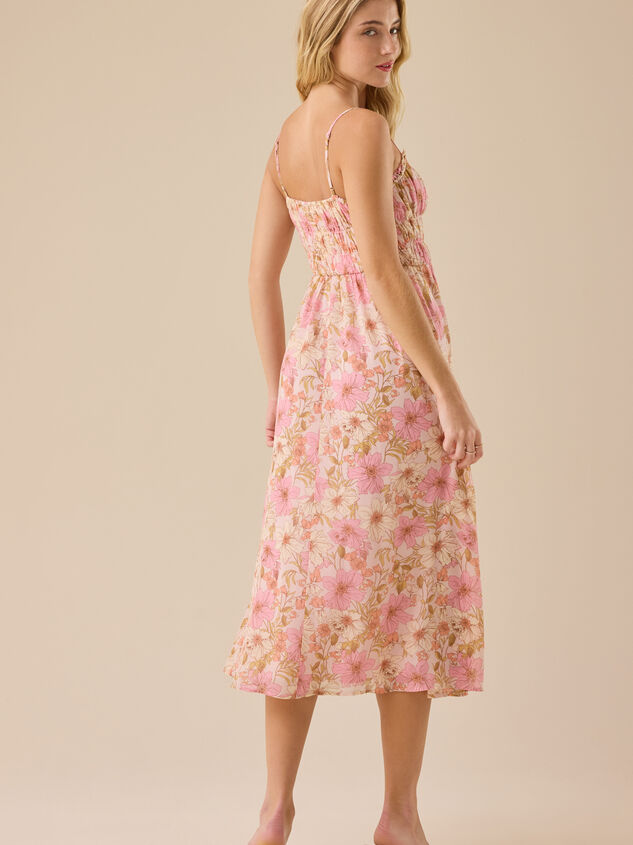 Ivey Flower Maxi Dress Detail 4 - TULLABEE