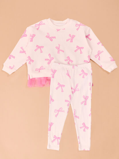 Melissa Bow Top and Pant Set - TULLABEE