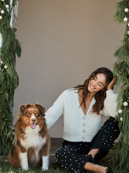 Marlowe Fuzzy Cable Cardigan - TULLABEE