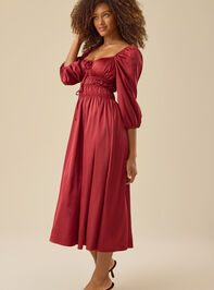 Jillie Satin Maxi Dress Detail 3 - TULLABEE