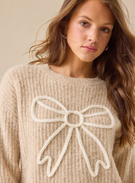 Autumn Bow Mama Sweater Detail 4 - TULLABEE