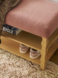 Hudson Upholstered & Wood Storage Bench Detail 2 - TULLABEE