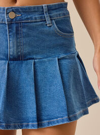 Danna Denim Mini Skirt Detail 3 - TULLABEE