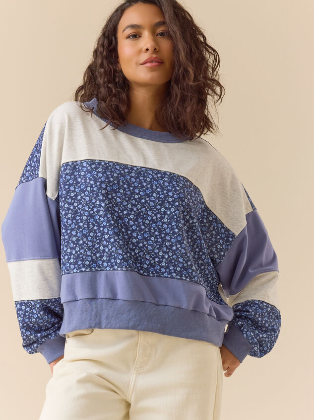 Pressure Mixed Floral Pullover Detail 2 - TULLABEE