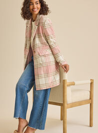 Robyn Plaid Peacoat Detail 2 - TULLABEE