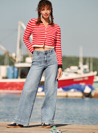 Reid Wide Leg Jeans - TULLABEE