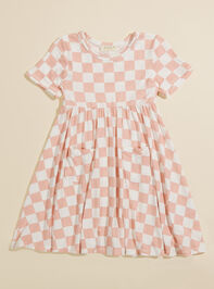 Chelsea Checkered Dress Detail 2 - TULLABEE