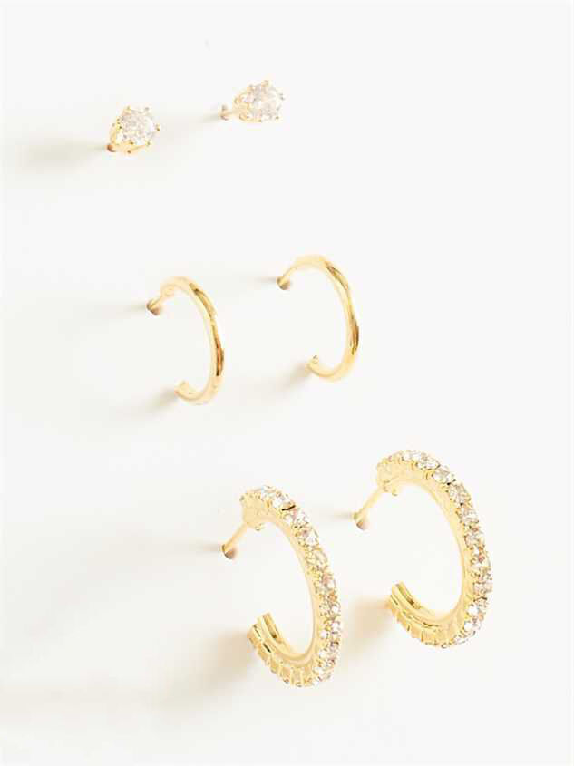 Azlynn Earring Set Detail 3 - TULLABEE