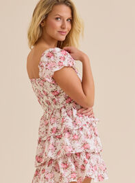 Cassandra Floral Mini Dress Detail 4 - TULLABEE