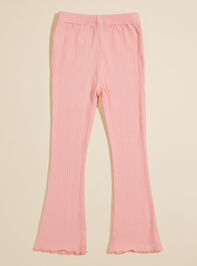 Marley Ribbed Flare Pants Detail 2 - TULLABEE