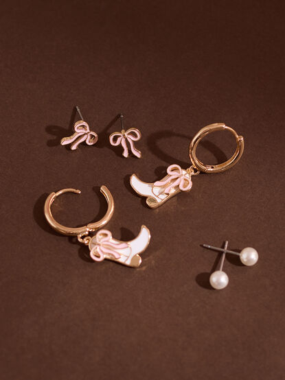 Coquette Cowgirl Earring Set - TULLABEE