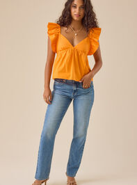 Armani Flutter Sleeve Blouse Detail 3 - TULLABEE
