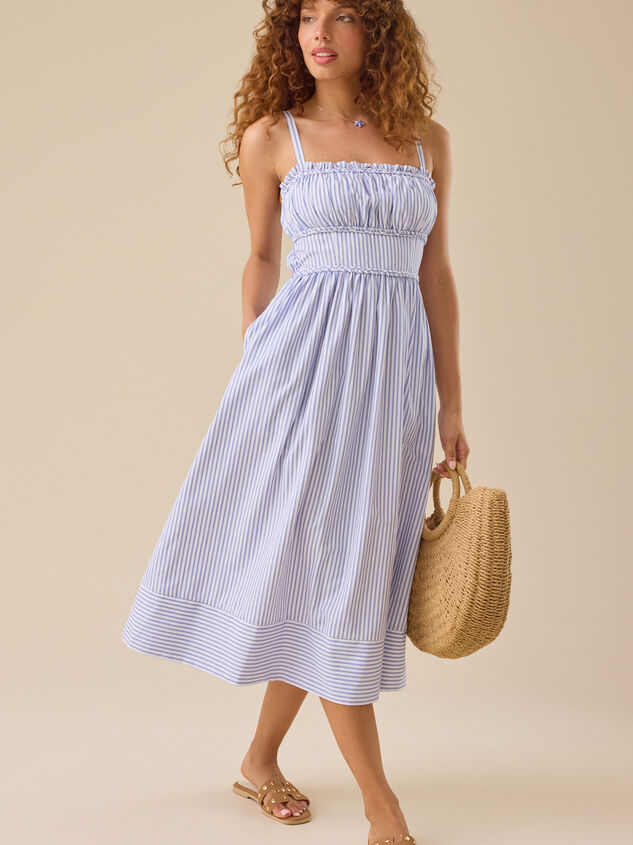 Margaux Striped Maxi Dress - TULLABEE