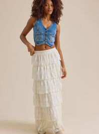 Florence Denim Vest Detail 3 - TULLABEE