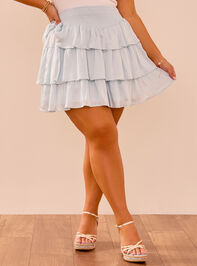 Dani Tiered Mini Skirt Detail 3 - TULLABEE