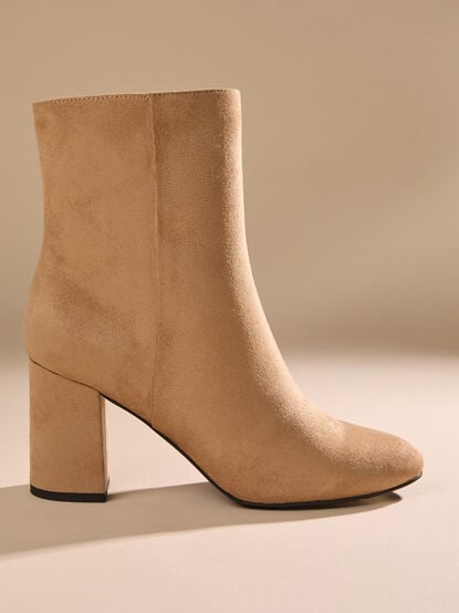 Solana Suede Bootie - TULLABEE