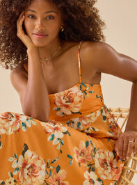 Kismet Floral Maxi Dress Detail 4 - TULLABEE