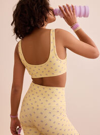 Power Bow Gingham Sports Bra Detail 3 - TULLABEE