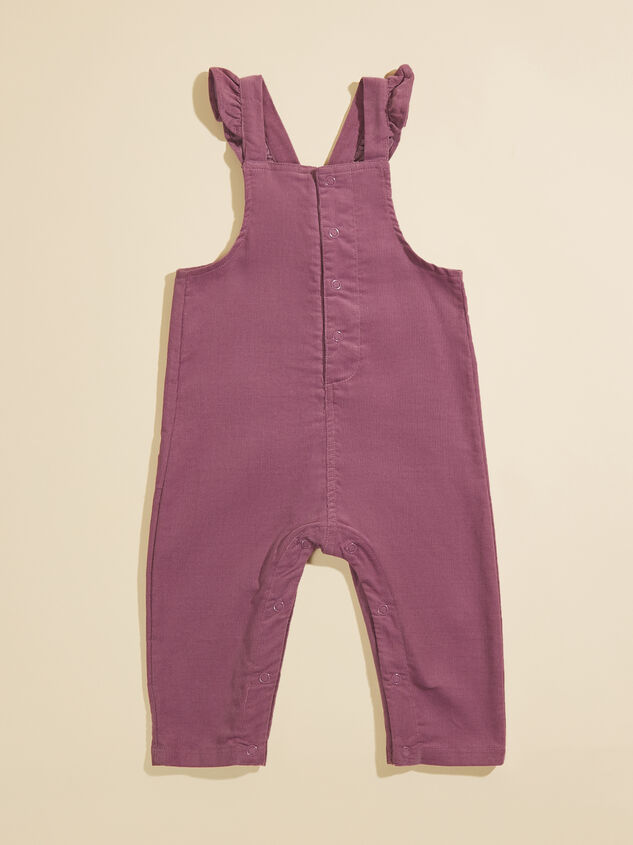 Jade Ruffle Corduroy Overalls - TULLABEE