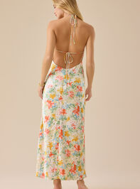 Baye Floral Halter Maxi Dress Detail 5 - TULLABEE