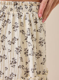 Catelyn Floral Midi Skirt Detail 2 - TULLABEE