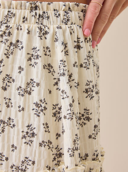 Catelyn Floral Midi Skirt - TULLABEE