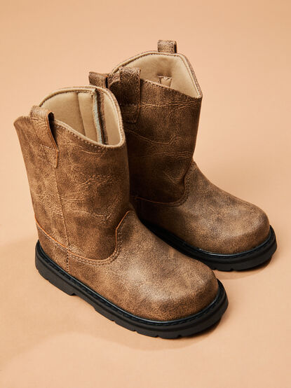 Noah Distressed Booties - TULLABEE