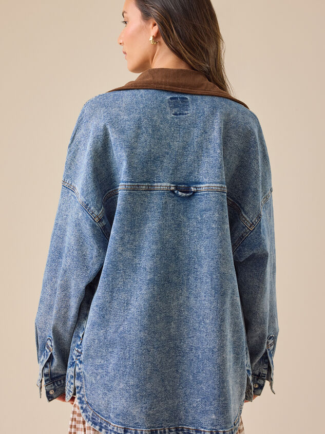 Laura Denim Barn Jacket Detail 5 - TULLABEE