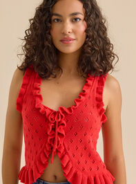 Ollie Tie Front Top Detail 2 - TULLABEE