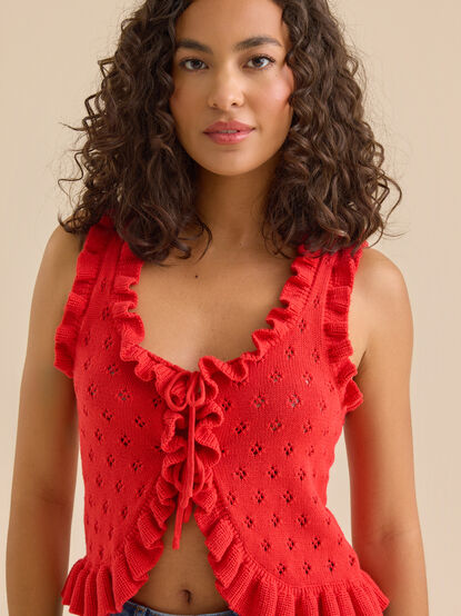 Ollie Tie Front Top - TULLABEE