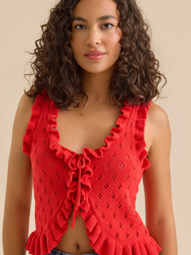 Ollie Tie Front Top Detail 2 - TULLABEE