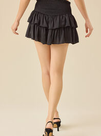 Greta Smocked Mini Skirt Detail 5 - TULLABEE