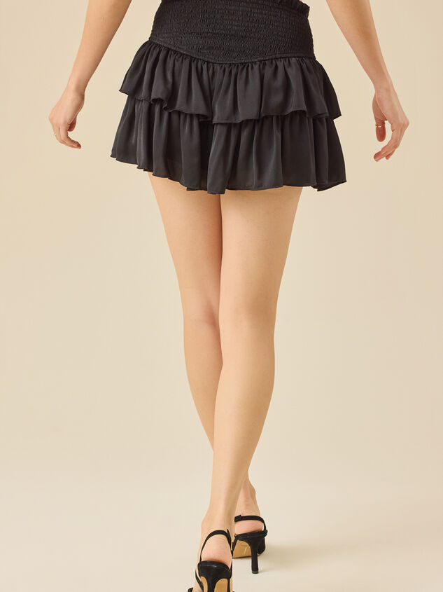 Greta Smocked Mini Skirt Detail 5 - TULLABEE
