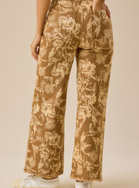 Marita Floral Straight Leg Pants Detail 5 - TULLABEE