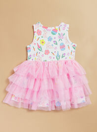 Easter Bunnies Toddler Tutu Dress Detail 3 - TULLABEE