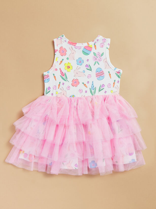 Easter Bunnies Toddler Tutu Dress Detail 3 - TULLABEE