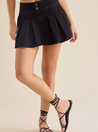 Harper Denim Cheer Skort Detail 2 - TULLABEE