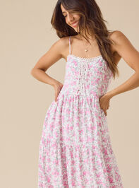 Emmi Lace Up Maxi Dress Detail 2 - TULLABEE