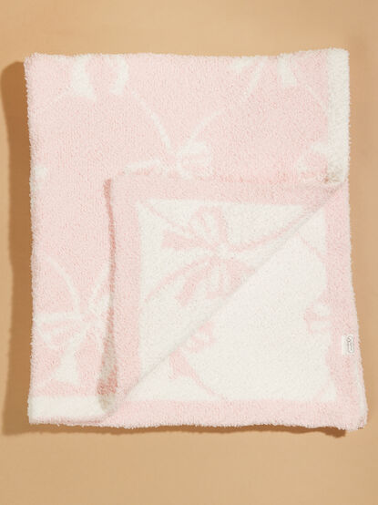 Bow Chenille Blanket by Mudpie - TULLABEE