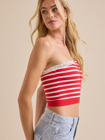 Addi Strapless Striped Cami - TULLABEE