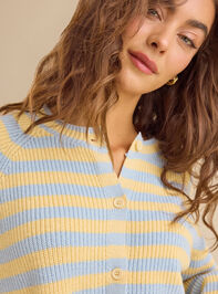Hadley Striped Cardigan Detail 3 - TULLABEE