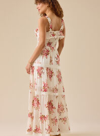 Aspen Floral Maxi Dress Detail 5 - TULLABEE